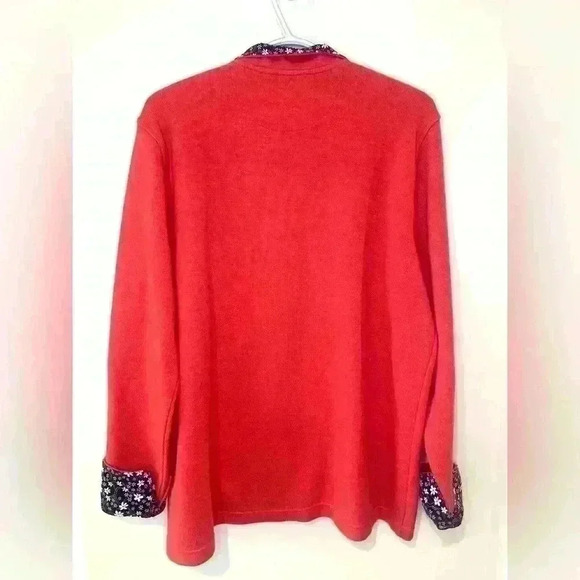 ORVIS 1/4 Zip Pullover with Floral Accents - Picture 3 of 6